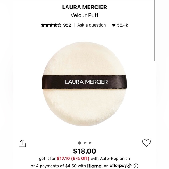 Laura Mercier Translucent Setting Powder & Velour Puff (NEW) - Picture 10 of 11